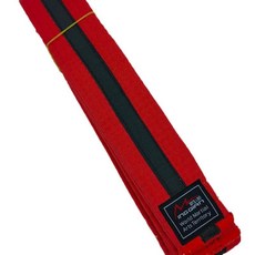 월드 태권도 연방 벨트 스트라이프 옐 그린 화이트 블루 레드 주니어 중급 프로세싱, 1개, 9. Black Stripe 1st Kup