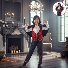 남아 유치원 할로윈 뱀파이어복장 역할놀이 드라큘라옷 망토