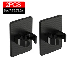 5/1PCS 벽 마운트 빗 홀더 욕실 주최자 스 지 가정용 헤어 브러시 브래킷 드라이어, 02 2PCS-Black, 2PCS Bla