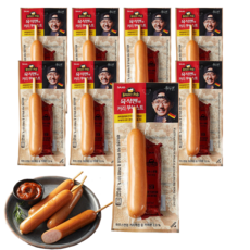 사조대림 육식맨 커리 부어스트 80g x 8개 / 독일식 소세지 소시지 커리케찹소스포함