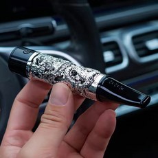 代髮網紅不掉菸灰神器煙套點菸器創意車載免彈煙防燙懶人抽菸菸嘴, 1個, 銀龍:如圖