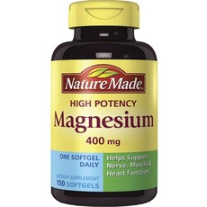 Nature Made 萊萃美 High Potency鎂軟膠囊 400mg, 1罐, 150顆