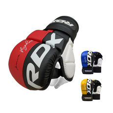 링사이드코리아 RDX 렉스 MMA 오픈핑거 글러브 / 스파링 킥복싱 빵글러브, 레드, 1세트