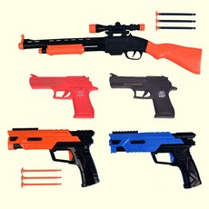 장난감 권총 고무줄총 미니건 다트건 리볼버 유아 어린이 성인 사격 연발 스나이퍼 장총 소총, 1. 슈팅 고무줄총