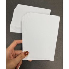 Fion 優質象牙卡 250磅/300磅 A6/明信片/方卡 適用於繪圖、彩繪、禪繞畫、閃卡、酷卡、美術紙手繪賀卡, 1個, 10.9x15.7cm-50張