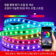LED 줄조명 방수 7색 점멸등 야외용 인테리어 USB 무드등 네온사인, 1개, 네줄 10m 프로그래밍 200모드