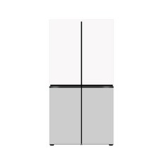 [색상선택형] LG전자 오브제컬렉션 609L 4도어 냉장고 메탈 디오스 AI 상냉장 하냉동 방문설치, M616MQR0M1