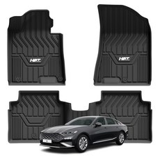 에이치엠티 TPE 자동차매트 풀커버 3D 바닥카매트, 기아, K8(GL3)/4륜제외(21년04월~), 블랙