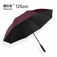 甜蜜cosmetics 125cm高爾夫長柄加大直桿自動加固加厚晴雨兩用商務傘, 125cm【可遮3-5人吹壞包賠】棗紅, 1個
