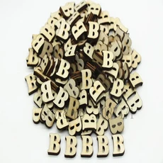 208pcs 8set 26 영어 알파벳 문자 나무 번호 가구 장식 예술 편지 디지털 디스플레이, 22 Letter B, 01 10mm--15mm 208pcs