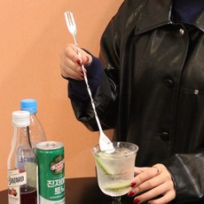 스텐 머들러 바스푼 32cm 하이볼스틱 칵테일스틱