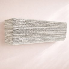 윈디엘 벽걸이 에어컨커버 스판 덮개 가리개 보관커버, 1개, 그레이