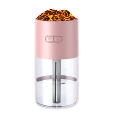 USB桌上型星空投影加濕器, 火山加溼器 - 粉色, 1