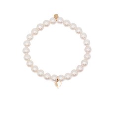 시드니에반 14K 옐로 골드 펄 앤 다이아몬드 참 브레이슬릿