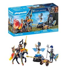 플레이모빌 Playmobil Novelmore 71645 갑옷 가드 기사 2개 말 및 귀중한 포함 액션 포장 장난감 토이, Protection of armour