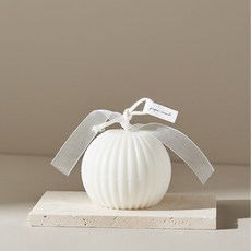 페페무드 화이트 오브제 캔들 엘레강스 향초 인테리어 양초 집들이 선물 홈데코, 1개, 200g, 우드세이지 & 씨솔트