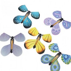 달빛앤제이_고무동력 종이나비 나비 종이 선물포장 플라잉, 필수선택_랜덤 - 1개