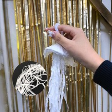 축포 줄폭죽 화이트 크리스마스 축제용 생일파티 웨딩소품 문구용