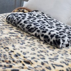 무릎 담요 레오파드 소파 사무실 차량 보온 극세사 휴대용