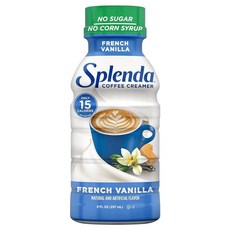 SPLENDA 무설탕 저칼로리 프렌치 바닐라 커피 크리머 236.6ml(8온스) 병 155356, SPLENDA 무설탕, 저칼로리 프렌치 바닐라 커피 크, 8 Fl Oz Pack of 1, 237ml