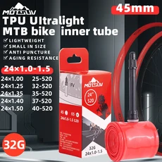초경량 TPU 도로 MTB 자전거 내부 튜브 16inch18 "20" 22 26 "27.5" 29 "45/65MM 프랑스어 밸브 타이어 부, 01 프레스타 밸브, 01 China Mainland, 16 24inch(520)45mm