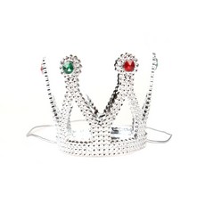 공주 왕자 왕관 머리띠 (파티용품 연극 소품), 1개, 백조왕자왕관(실버)