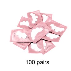 100 쌍 눈 패드 아래 속눈썹 접목 구름 모양 스티커 도구 하이드로 겔 패치, 100PCS Pink