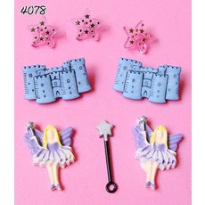 美國進口造型鈕釦 #4078【童年 公主】Childhood Princess 拼布、布料、裝飾..., 1個