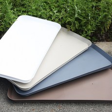 특대형 텃밭화분 (받침) 직사각 플라스틱 사각 대형 베란다, 1개, 브라운