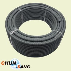 꼭대기몰 꼭대기몰 에어컨 배관 드레인 호스 매립형 1M 드레인호스 배관부속 호수 에어콘 배수호수 주름관, 1개