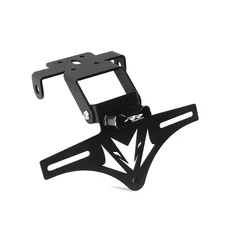 QJMOTOR SRK 600 RR 오토바이 라이센스 플레이트 홀더 방향 지시등 LED가있는 테일 깔끔한 제거기, 19 RR600-Foldable-Black