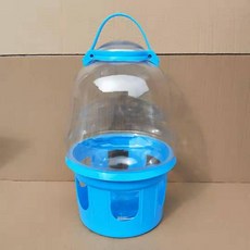 닭 급수기 대형 물그릇 병아리 조류용 열선 동파방지, 1개, 6l 프리미엄 투명 두꺼운