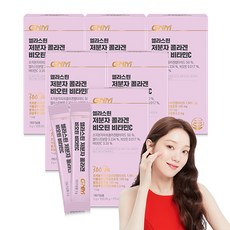 자연의품격 엘라스틴 저분자 콜라겐 펩타이드 비오틴 비타민C 분말스틱, 45g, 6개