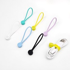 컴잇 마그네틱 자석 재사용 실리콘타이 1개, 블랙