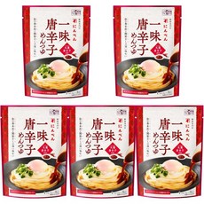 일식 국물 조미료 닌텐 소바 우동 츠유 스트레이트 200mlx5개 가다랭이 고등어 다시마 1699년 창업, 一味唐辛子めんつゆ 150g×5個, 480g