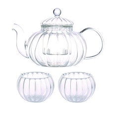 TEAUS 호박 티포트 TP-80, 1세트, 티포트 600ml 1P+유리잔 40ml 2P 주방용품/주전자/커피/티용품 반품 최저가 21,400원