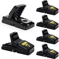 마우스 트랩 재사용 가능 고감도 트리거 실내/실외 6팩 116986, 마우스 트랩, 재사용 가능, 고감도 트리거, 실내/실외