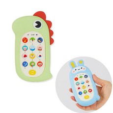 [아페페] EQ 공룡 토끼 택1개 실리콘 멜로디폰 소리완구 핸드폰장난감 (랜덤) KR7831 멜로디전화기 휴대폰완구, 단일사이즈, 1개