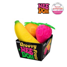 [공식수입원] 니도 프룻 3종 NeeDoh 로제 스트레스볼 말랑이 스퀴시 슬라임, 프룻 니도 3종 (바나나/오렌지/딸기)