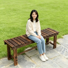 벤치 공원벤치 야외벤치 정원벤치의자 버스정류장의자 1200mm*350mm*400mm, 갈색
