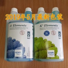 現貨特價德國Tropic Marin TMK 陽離子微量元素 A-陰離子微量元素陰陽離子添加, 1個, 500ml, K+陽離子微量元素
