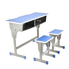 학생용 책상 의자 세트 가정용 학교용 높이조절, 옐로우