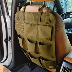 KPFILEH 자동차 뒷좌석 정리함 8 포켓이 있는 방수 시트 백 프로텍터 보관 가방 뒤에 차량 걸이 RV SUV 트럭용 범용 여행 액세서리(블랙), Brown