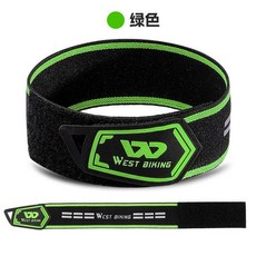 WEST BIKING 彈力反光束腳帶 適用自行車公路山地車, 1個, 綠色 單個裝, 綠色