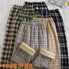 제이앤디 남여공용 양털 기모 데일리 바지+수면양말 겨울 필수템