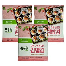 풀무원 네번 구워 향긋한 김밥김, 20g, 3개
