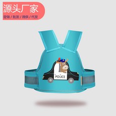 電動車兒童安全帶 牛警官造型, 薄荷綠牛警官, 1000個