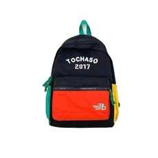 TOCHASO 兒童時尚撞色背包 輕巧耐用 舒適減壓 大容量收納 防水保護