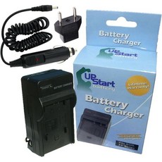 업스타트 배터리 교체용 캐논 VIXIA HF100 충전기 차량 플러그 유럽 어댑터 포함 BP819 BP808 BP809 BP827 디지털 캠코더 호환 100240V, 업스타트 배터리 교체용 캐논 VIXIA HF100 충전