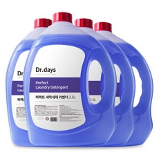 닥터데이즈 퍼펙트 세탁세제 라벤더 실내건조, 4개, 2.5L
